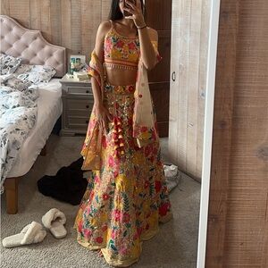 CBAZZAR FLORAL LEHENGA - Indian traditional/wedding